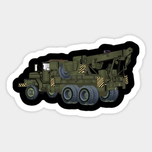 M816 Medium Wrecker Truck - OD - Left Rear Oblique wo Txt X 300 Sticker